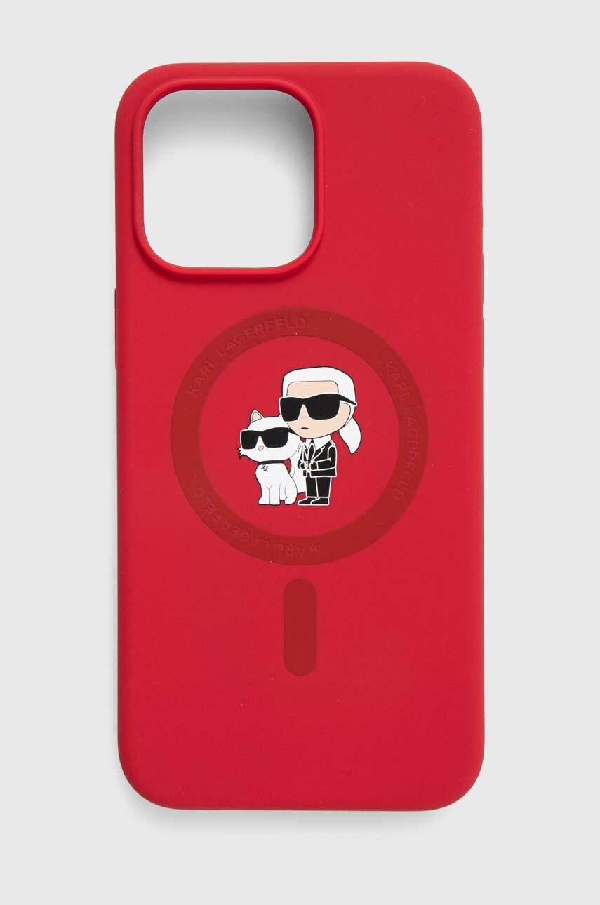 Θήκη κινητού Karl Lagerfeld iPhone 15 Pro Max 6.7 χρώμα: κόκκινο, KLHMP15XSCMKCRHR