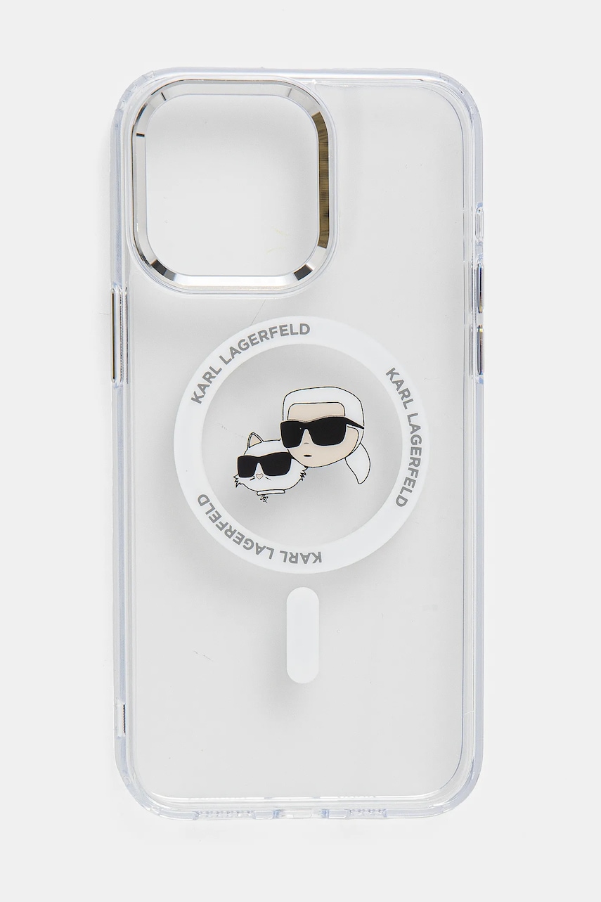 Θήκη κινητού Karl Lagerfeld iPhone 15 Pro Max 6.7 χρώμα: διάφανο, KLHMP15XHLSKCH