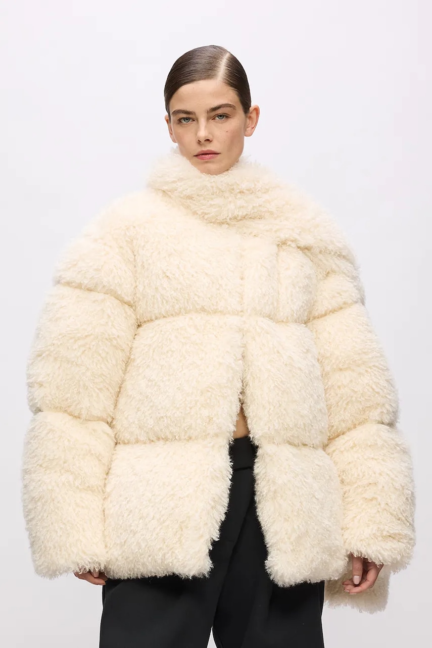 Μπουφάν Karl Lagerfeld Karl Lagerfeld Studio χρώμα: μπεζ, A4W15065