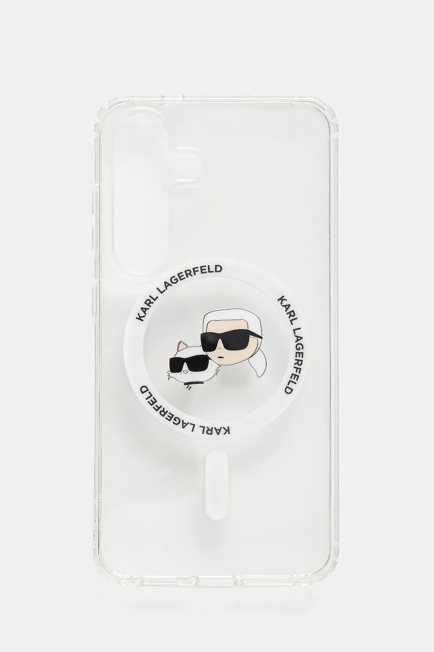 Θήκη κινητού Karl Lagerfeld Samsung Galaxy S25 χρώμα: άσπρο, KLHMS25SHLSKCH