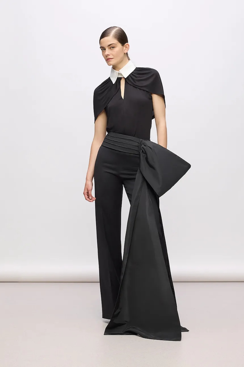 Παντελόνι Karl Lagerfeld Studio χρώμα: μαύρο A4W10131