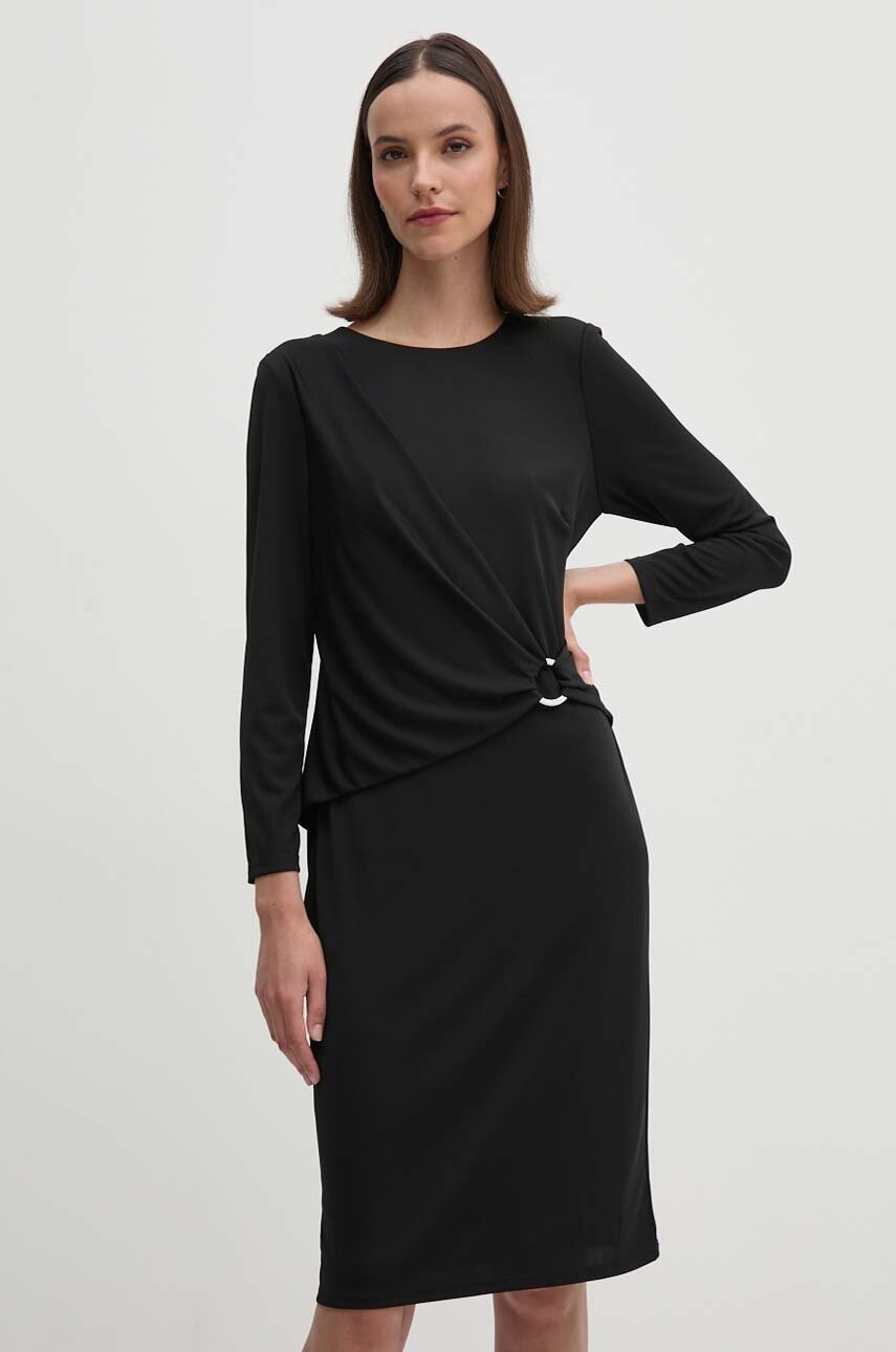 Φόρεμα Lauren Ralph Lauren χρώμα: μαύρο, 250898916