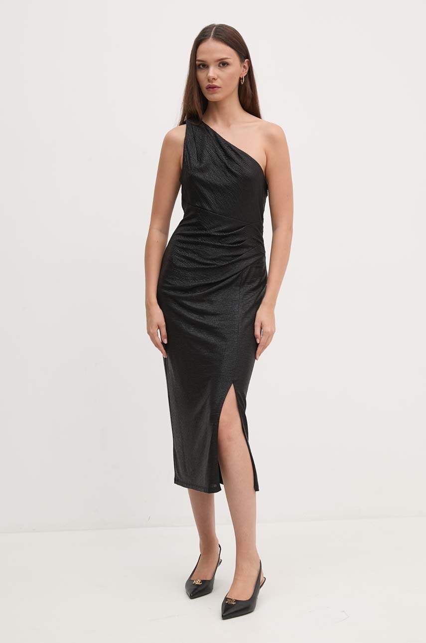 Φόρεμα Lauren Ralph Lauren χρώμα: μαύρο, 253940168