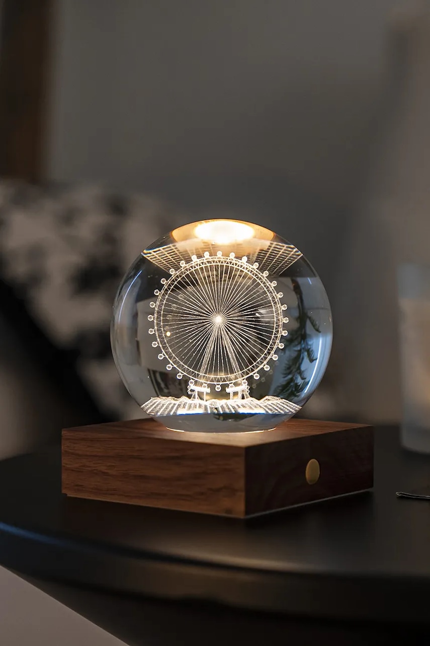 Ασύρματο φωτιστικό led Gingko Design Amber Crystal Light χρώμα: πολύχρωμο