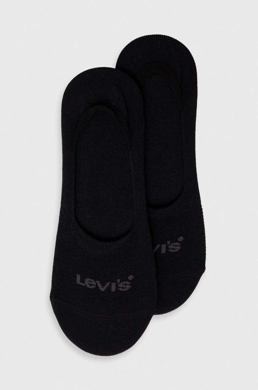 Κάλτσες Levi's 2-pack χρώμα: μαύρο
