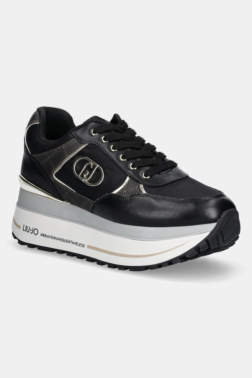 Αθλητικά Liu Jo LIU JO MAXI WONDER PLUS 01 χρώμα: μαύρο, BF5011PX77622222