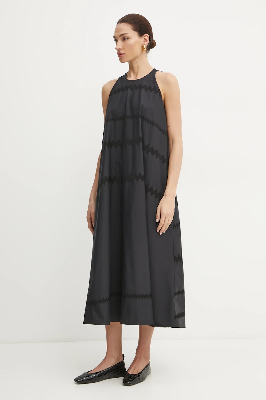 Φόρεμα Liviana Conti χρώμα: μαύρο, F5SK96