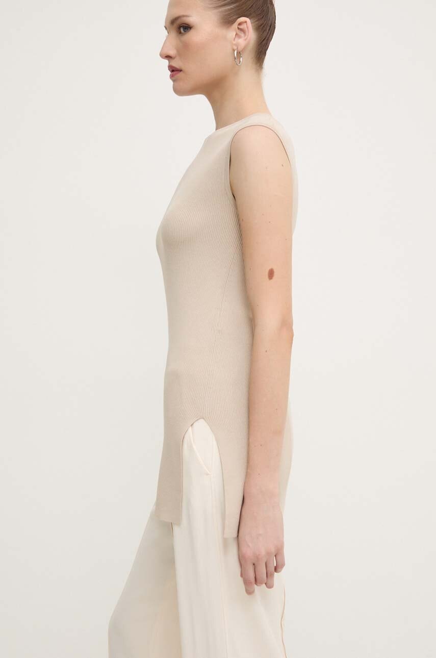 Μπλουζάκι Max Mara Leisure χρώμα: μπεζ, 2426366027600