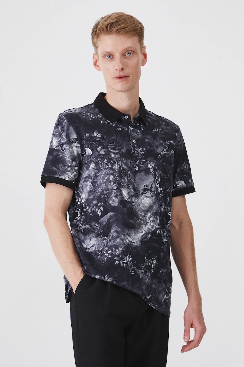 Πόλο Medicine χρώμα: μαύρο