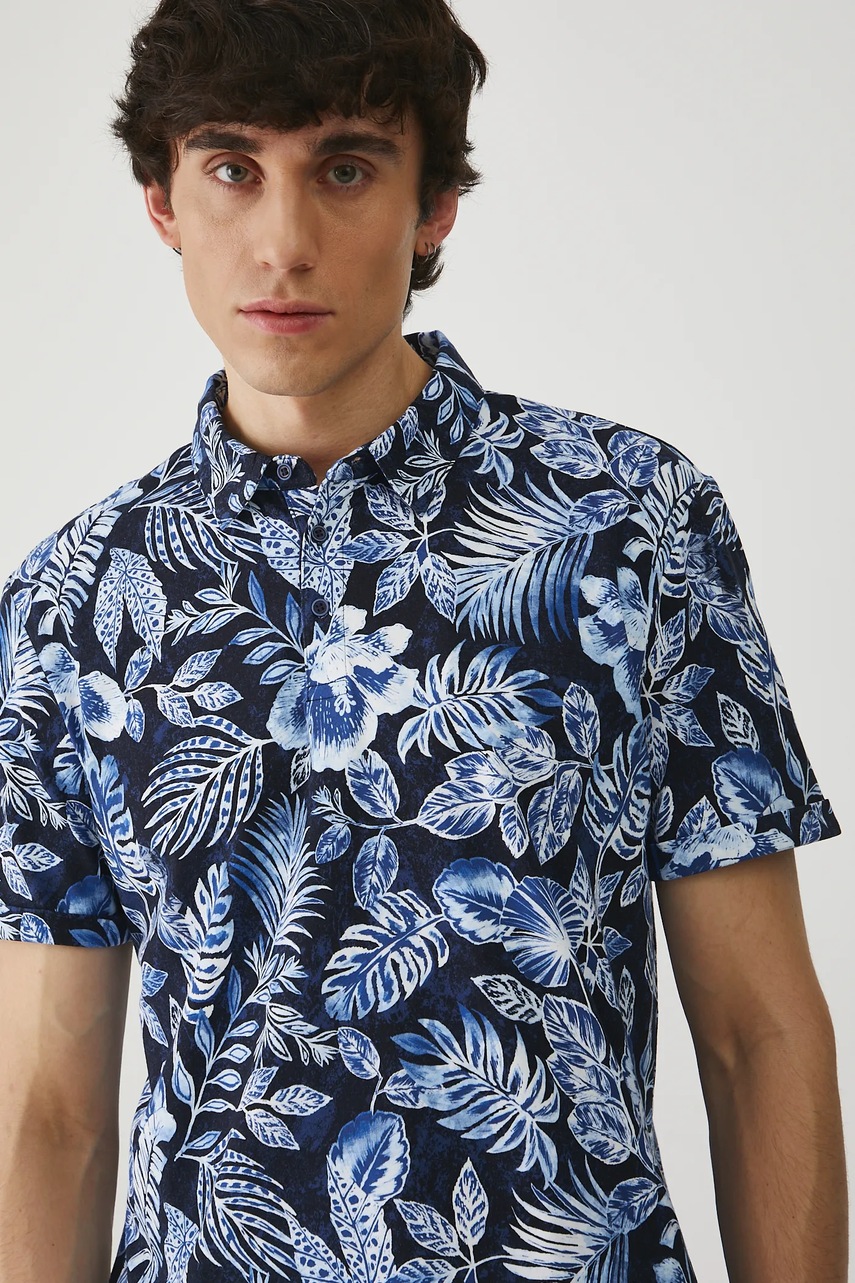 Πόλο Medicine χρώμα: ναυτικό μπλε