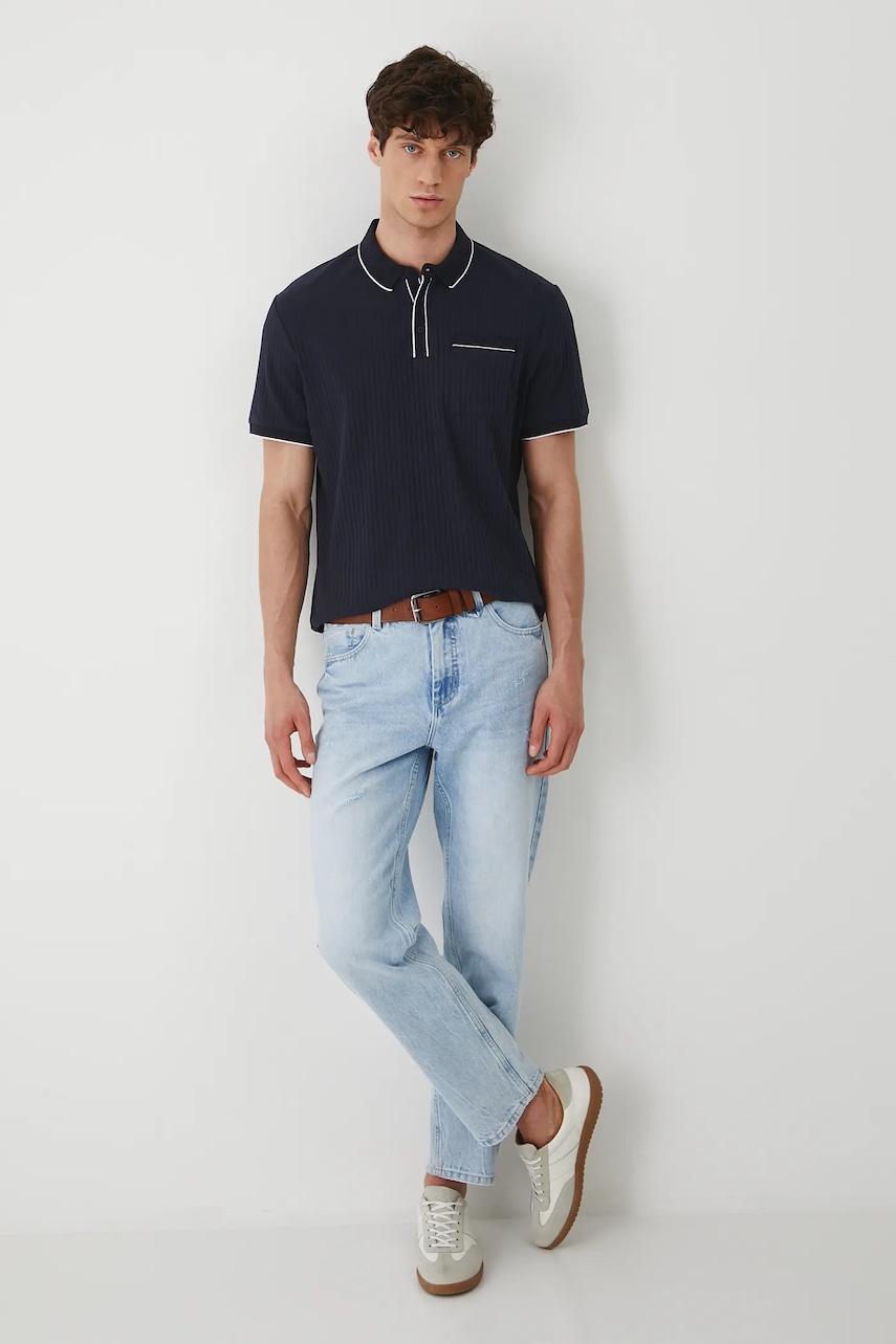 Πόλο Medicine χρώμα: ναυτικό μπλε