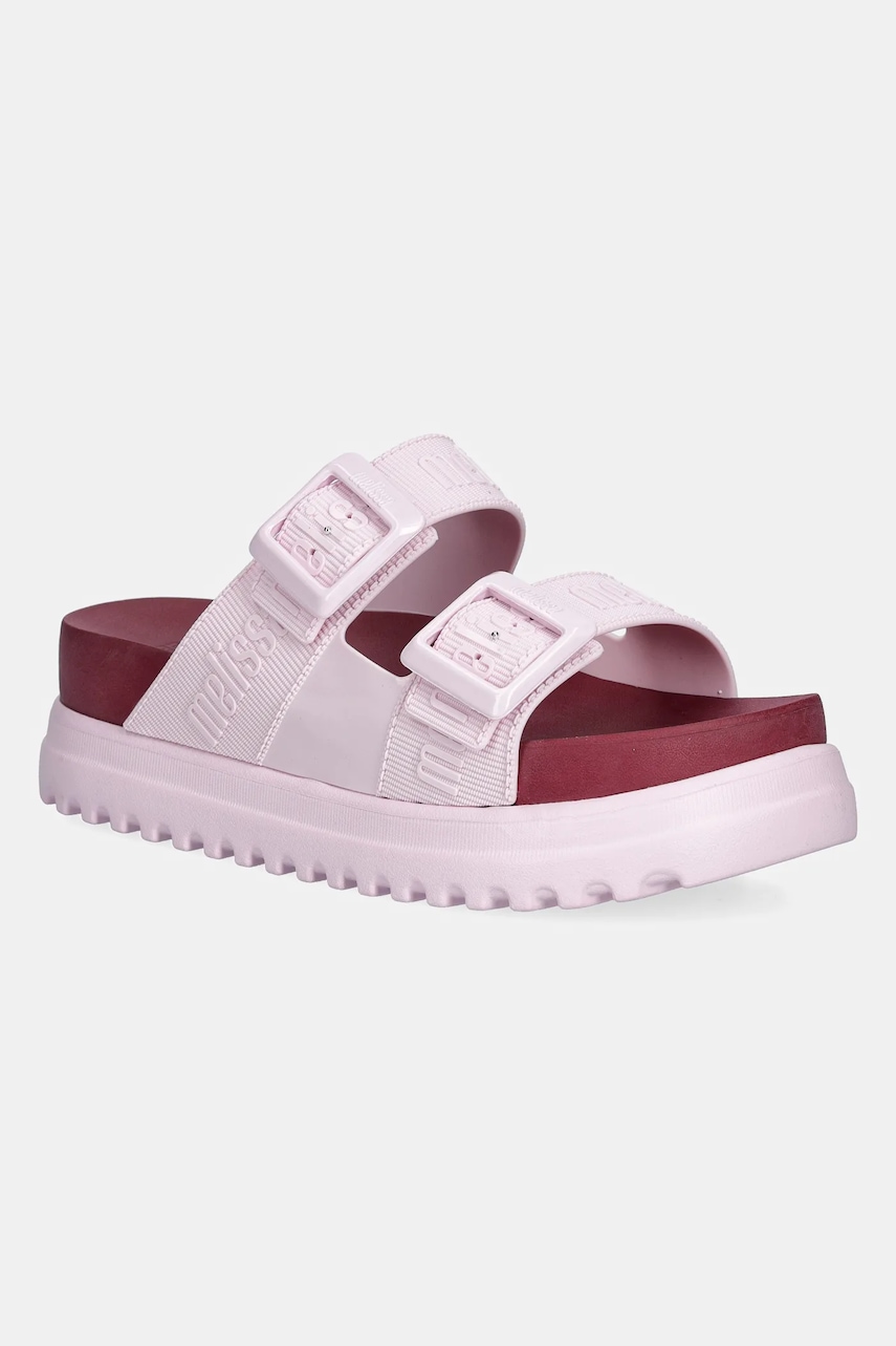 Παντόφλες Melissa COZY M LOVER PLATFORM AD χρώμα: ροζ, M.35977.BF907