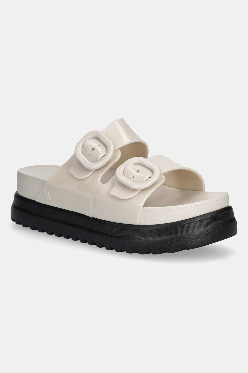 Παντόφλες Melissa COZY PLATFORM χρώμα: μπεζ, M 36158