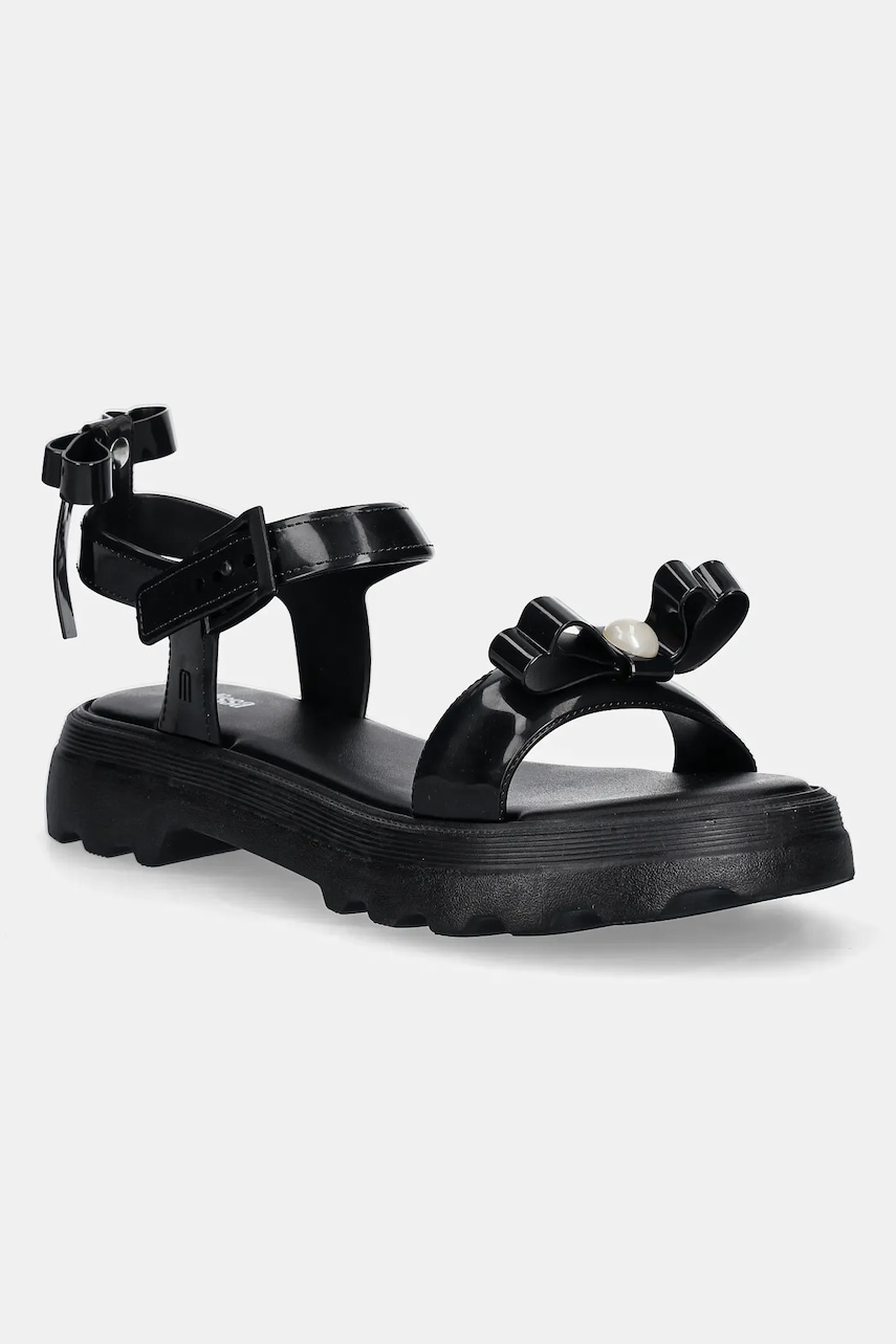 Σανδάλια Melissa MELISSA TOWN SANDAL BOW AD χρώμα: μαύρο, M 35972