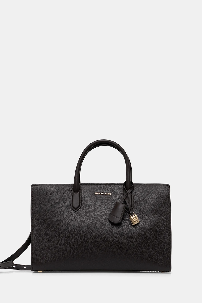 Δερμάτινη τσάντα MICHAEL Michael Kors χρώμα: πράσινο, 30F4GETS2L