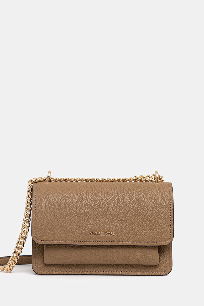 Δερμάτινη τσάντα MICHAEL Michael Kors χρώμα: μαύρο, 30T4GC7L3T