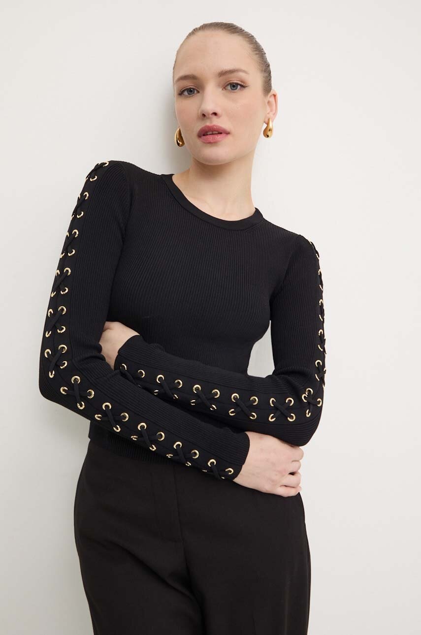 Πουλόβερ MICHAEL Michael Kors χρώμα: μαύρο, MT460X05ZV