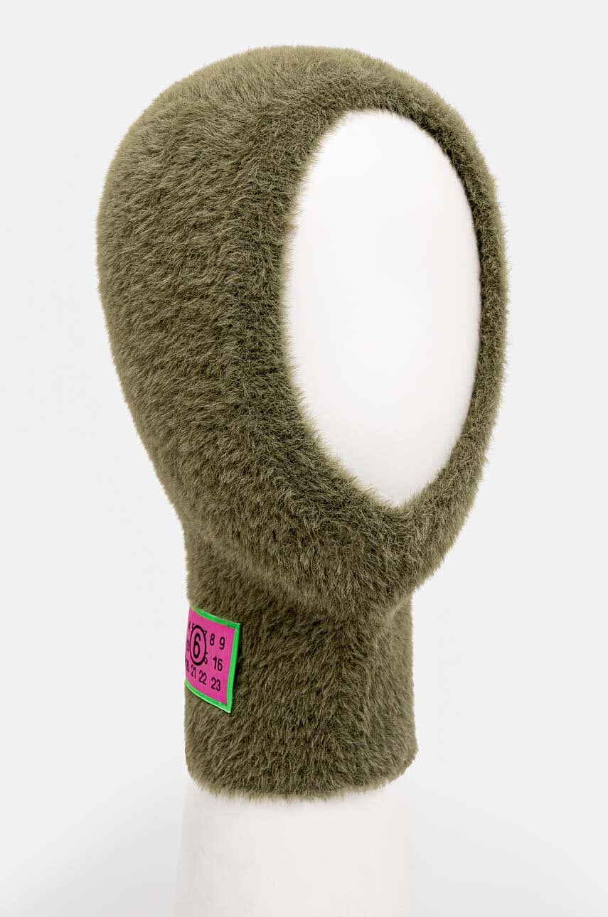 Μπαλακλάβα λαιμού MM6 Maison Margiela χρώμα: πράσινο, S62TC0042.M13073