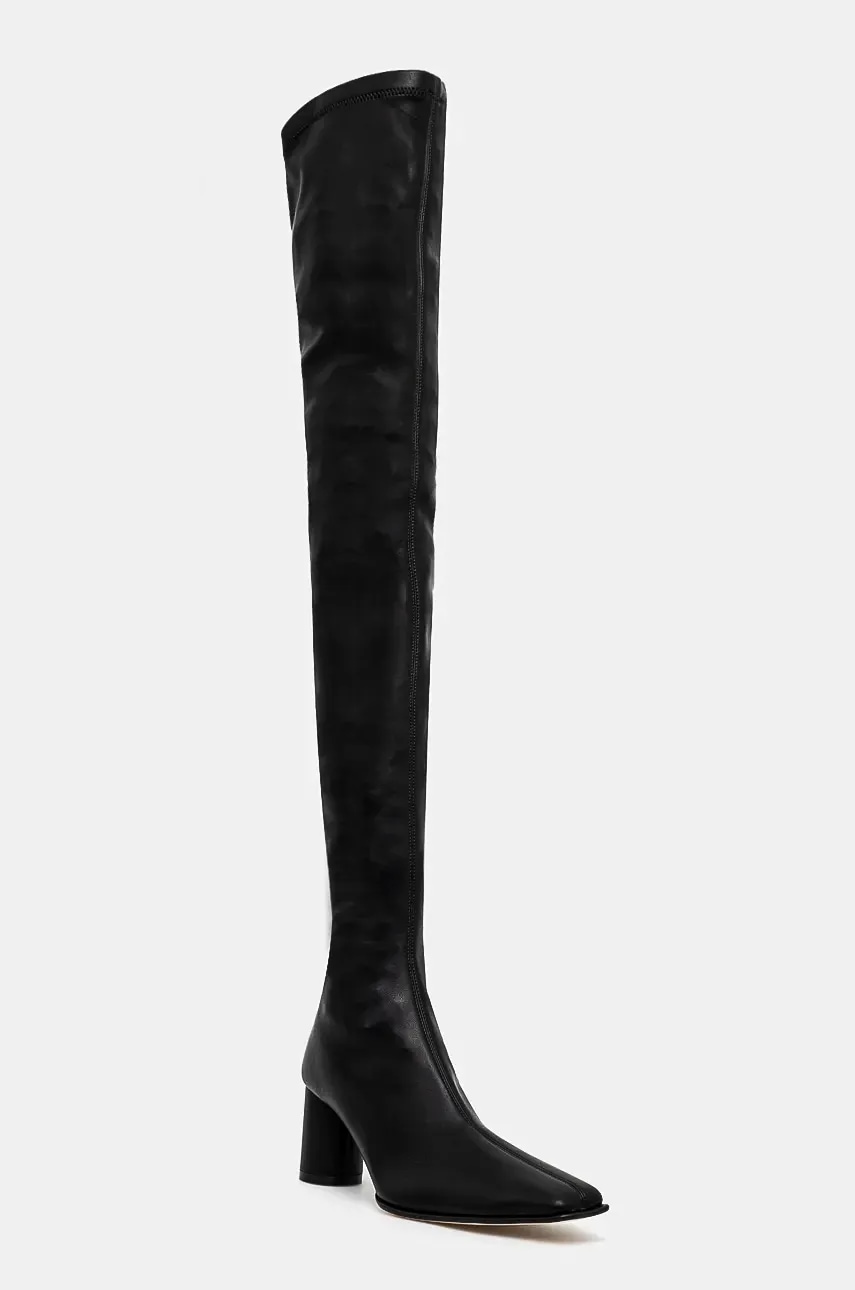 Μπότες MM6 Maison Margiela χρώμα: μαύρο, S66WW0089.P7973