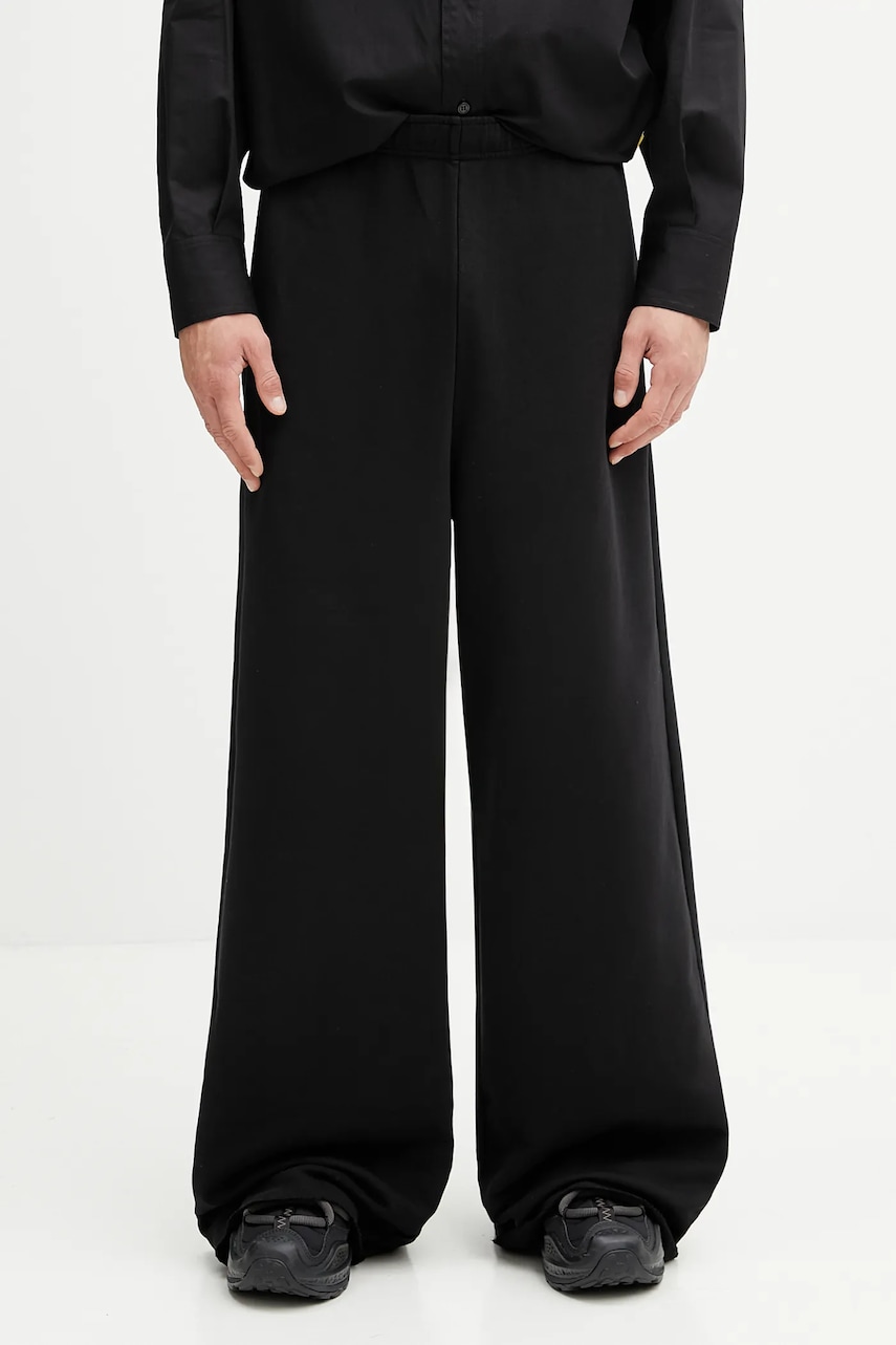 Βαμβακερό παντελόνι MM6 Maison Margiela x MM6 Wardro χρώμα: μαύρο, SH0KA0057.M25025.900