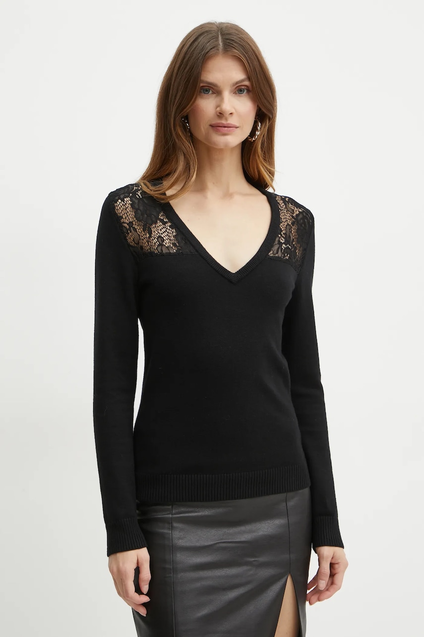 Πουλόβερ Morgan MCOURSE χρώμα: μαύρο, MCOURSE