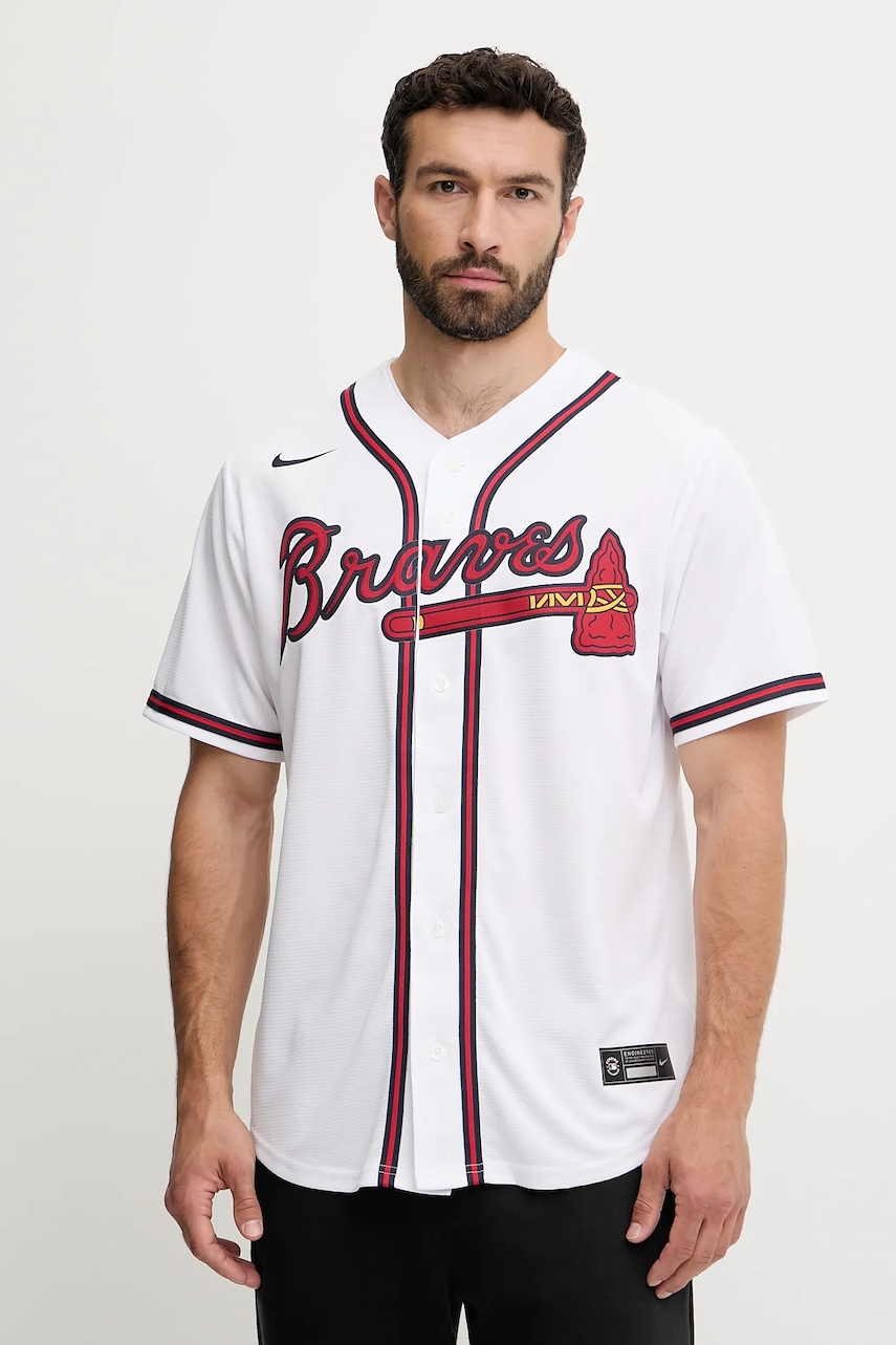 Μπλουζάκι Nike Atlanta Braves χρώμα: άσπρο, T770-AWWH-AW-XVH