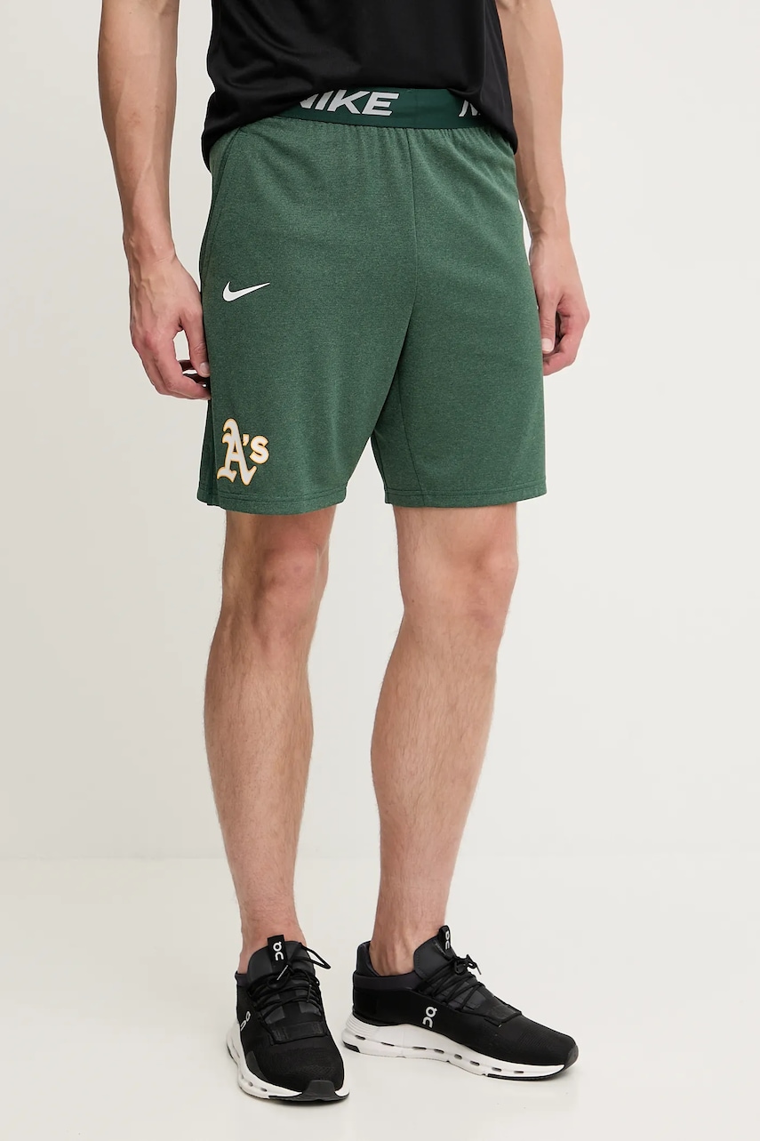 Σορτς προπόνησης Nike Oakland Athletics ανδρικό, χρώμα: πράσινο, 015E-11E6-FZ-HVB