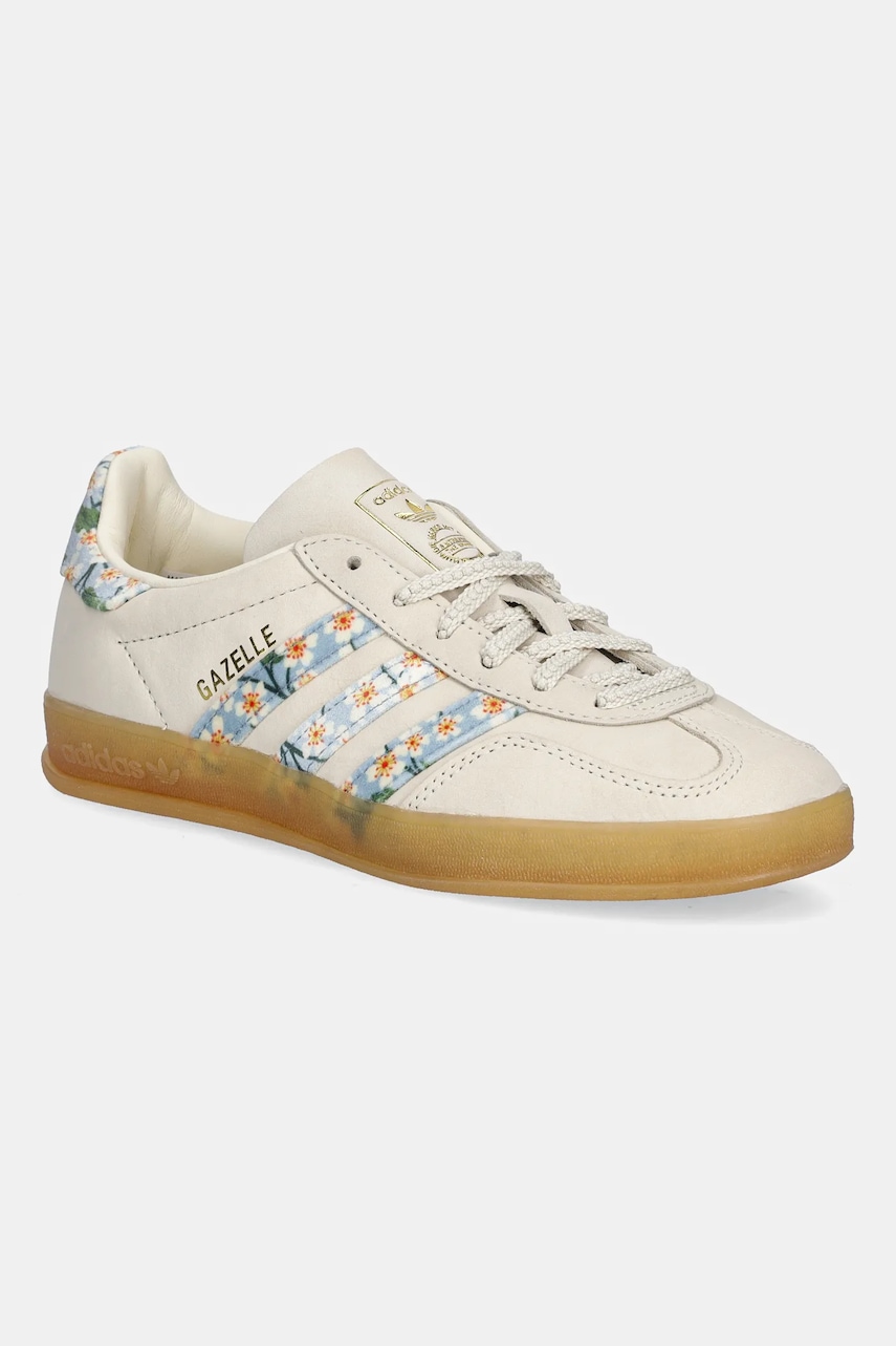 Παιδικά nubuck sneakers adidas Originals Gazelle Indoor χρώμα: μπεζ, JR3601