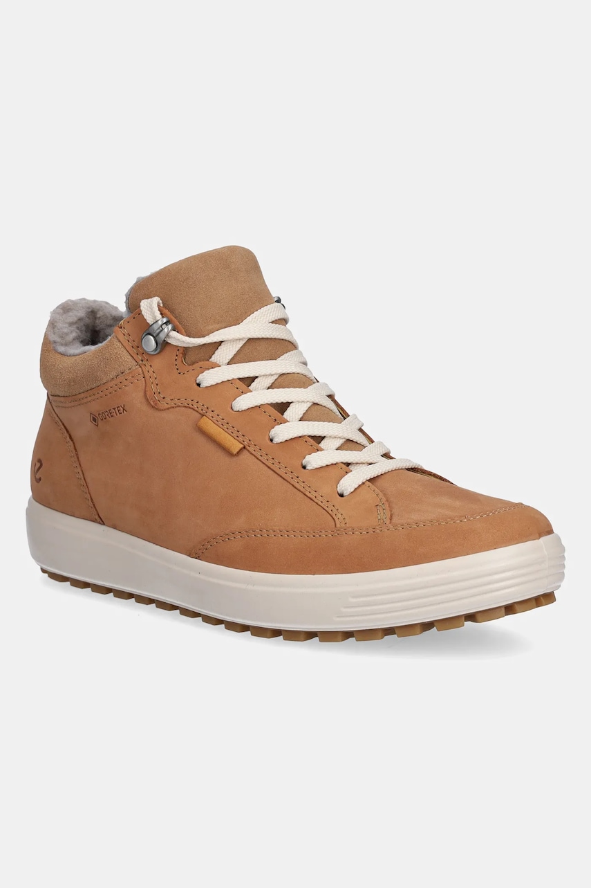 Nubuck sneakers Ecco Soft 7 Tred Warm Gtx χρώμα: καφέ, 450493-01291