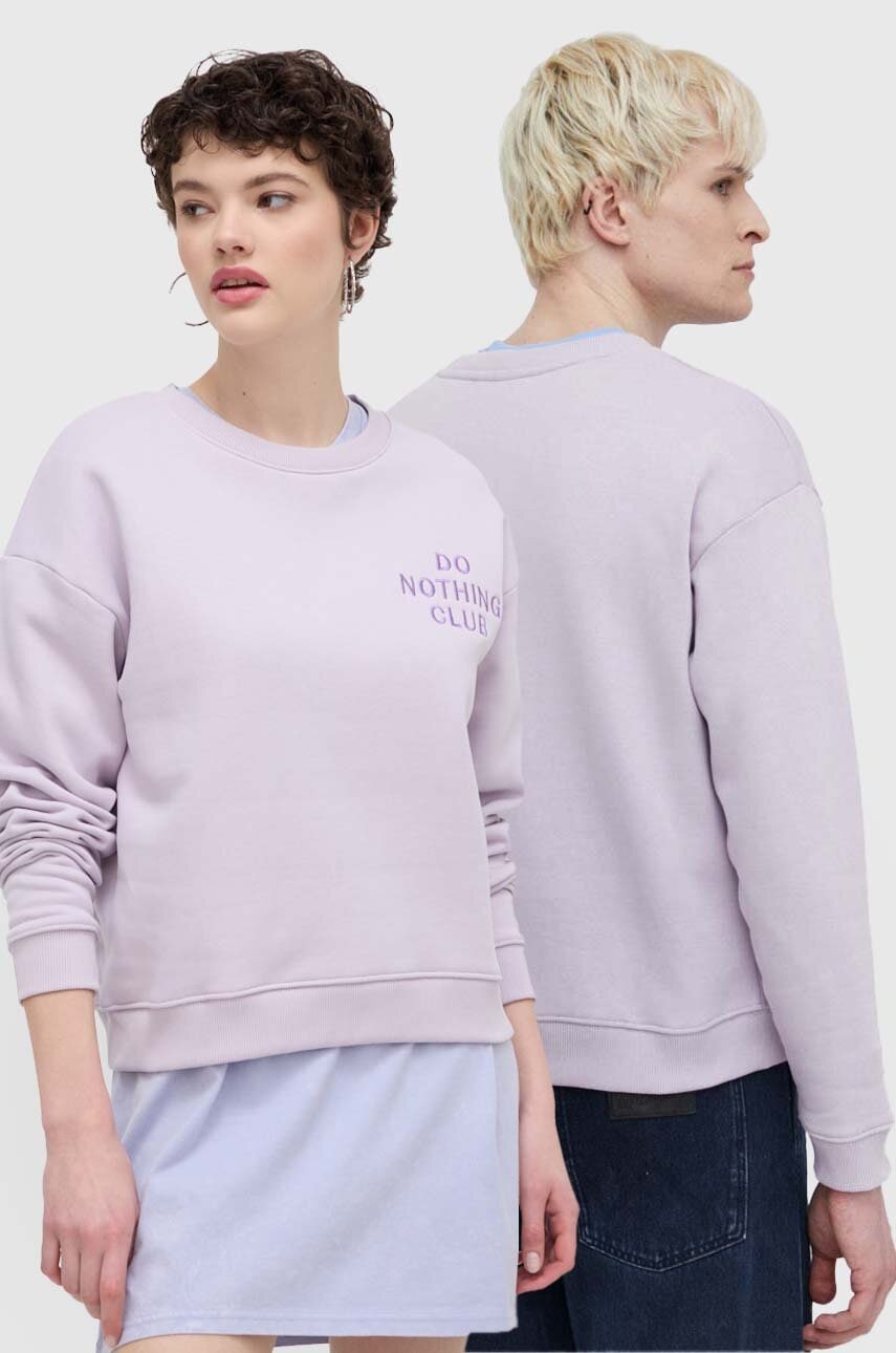 Μπλούζα On Vacation Do Nothing Club Do Nothing Club χρώμα: μοβ, OVC LDS10 OVC LDS10