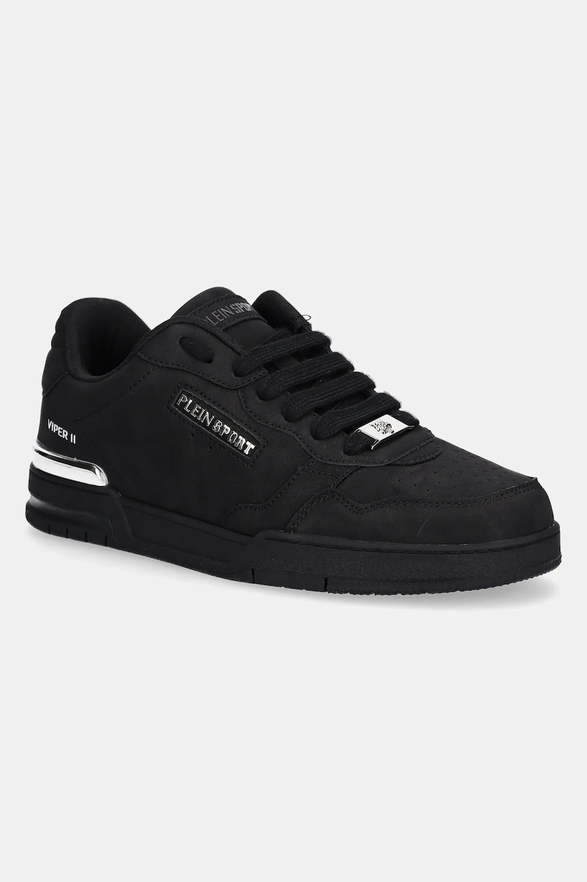 Αθλητικά PLEIN SPORT Viper II Eco-Nabuk χρώμα: μαύρο, USC0796.SLE004N.0202