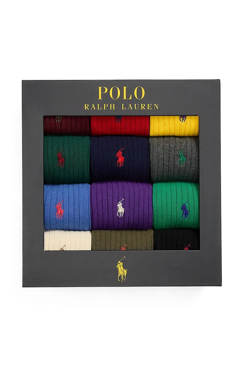 Κάλτσες Polo Ralph Lauren 12-pack χρώμα: πολύχρωμο, 449958849