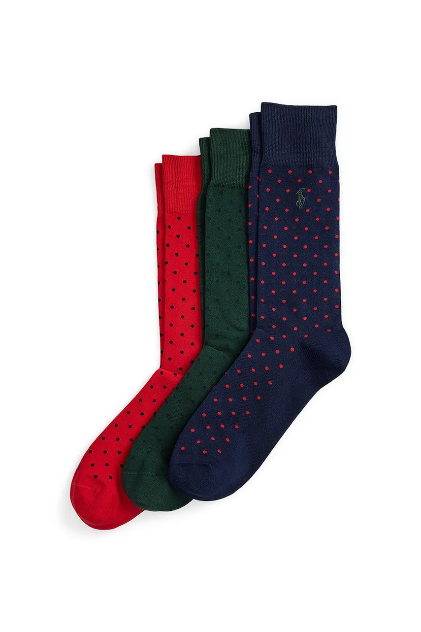 Κάλτσες Polo Ralph Lauren 3-pack χρώμα: ναυτικό μπλε, 449958852