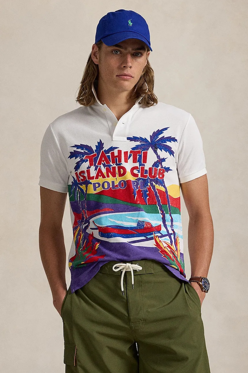 Βαμβακερό μπλουζάκι πόλο Polo Ralph Lauren Polo Shirt χρώμα: πολύχρωμο, 710958934