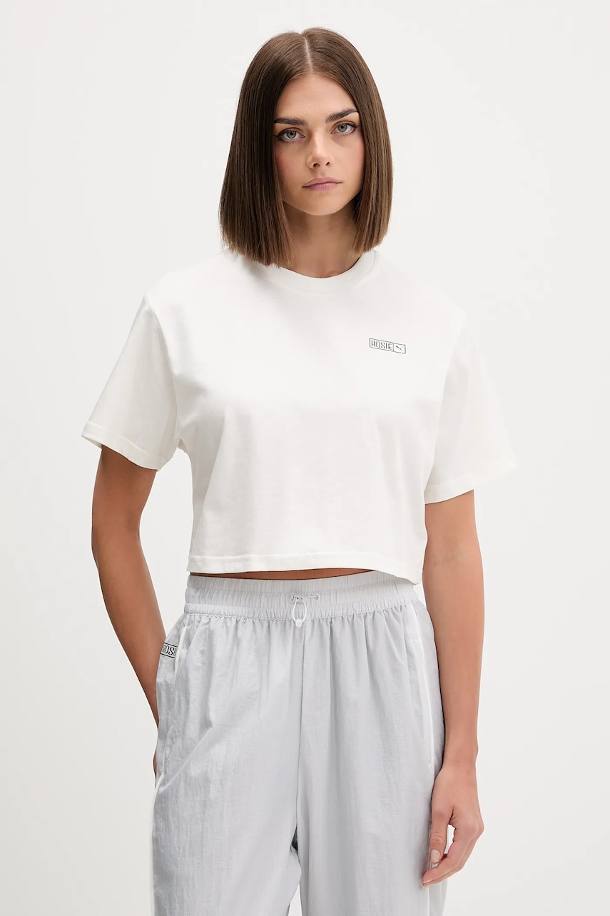 Μπλουζάκι Puma PUMA x ROSÉ χρώμα: μπεζ, 633806