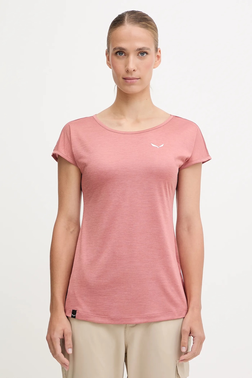 Αθλητικό μπλουζάκι Salewa Puez Melange χρώμα: γκρι, 00.0000026538