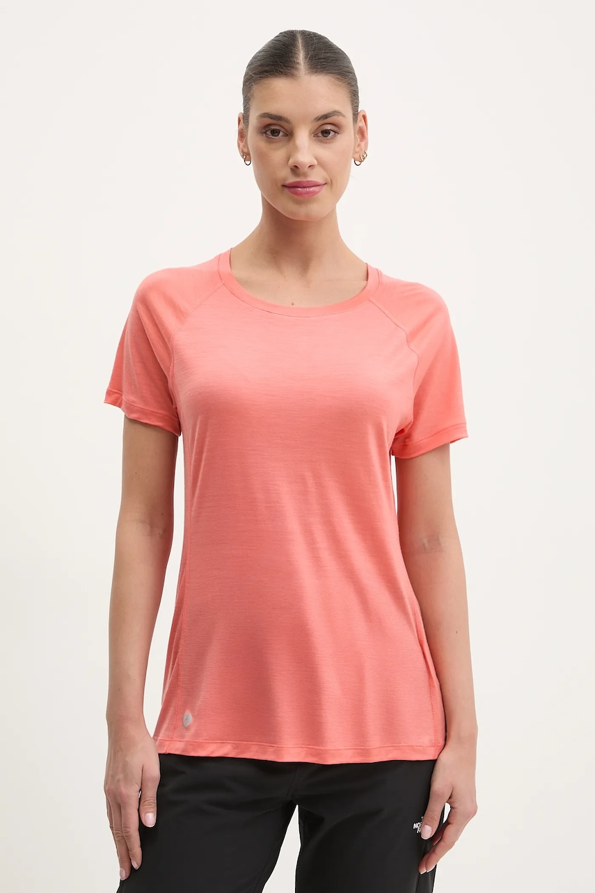 Αθλητικό μπλουζάκι Smartwool χρώμα: πορτοκαλί, SW016587