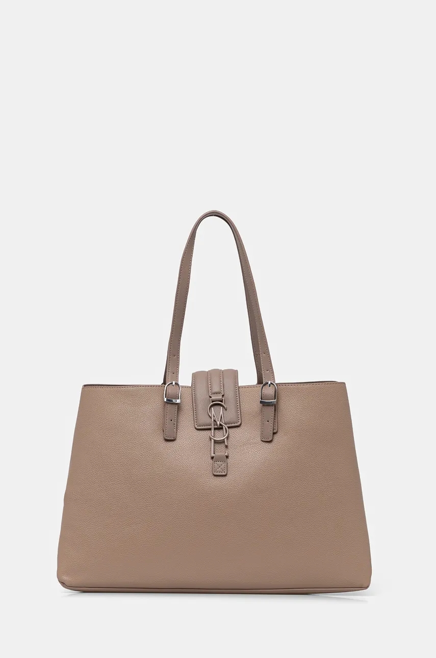 Τσάντα Steve Madden Bking-P χρώμα: μπεζ, SM13001517