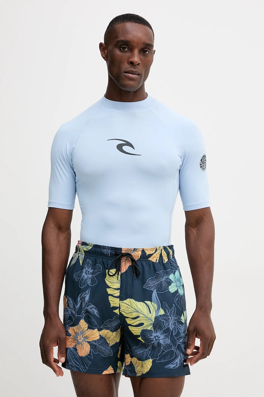 T-shirt κολύμβησης Rip Curl WAVES UPF χρώμα: μπλε, 16MMRV