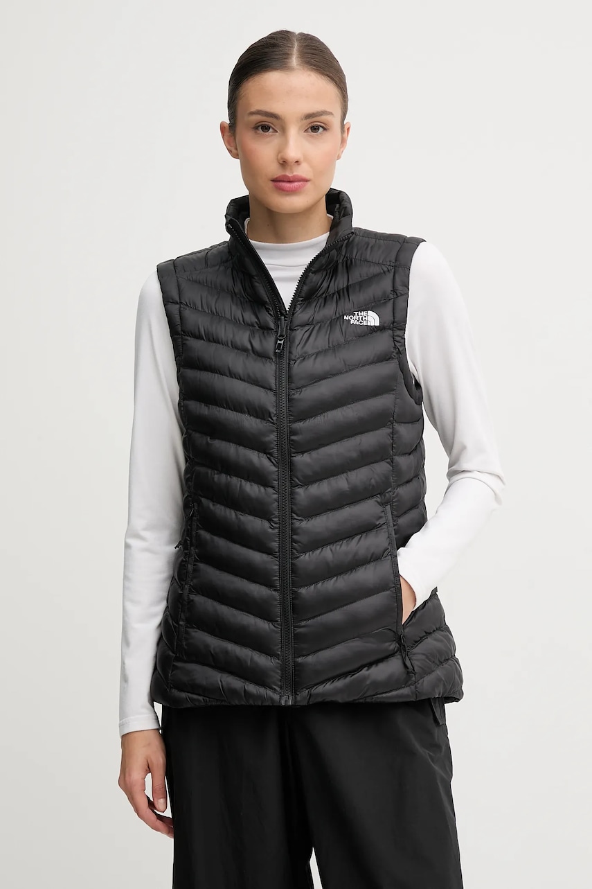 Αμάνικο μπουφάν The North Face Huila χρώμα: μαύρο, NF0A8DW5JK31