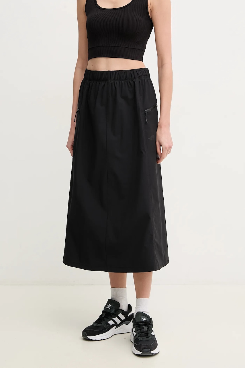 Φούστα The North Face North Dome χρώμα: μαύρο, NF0A8B92JK31