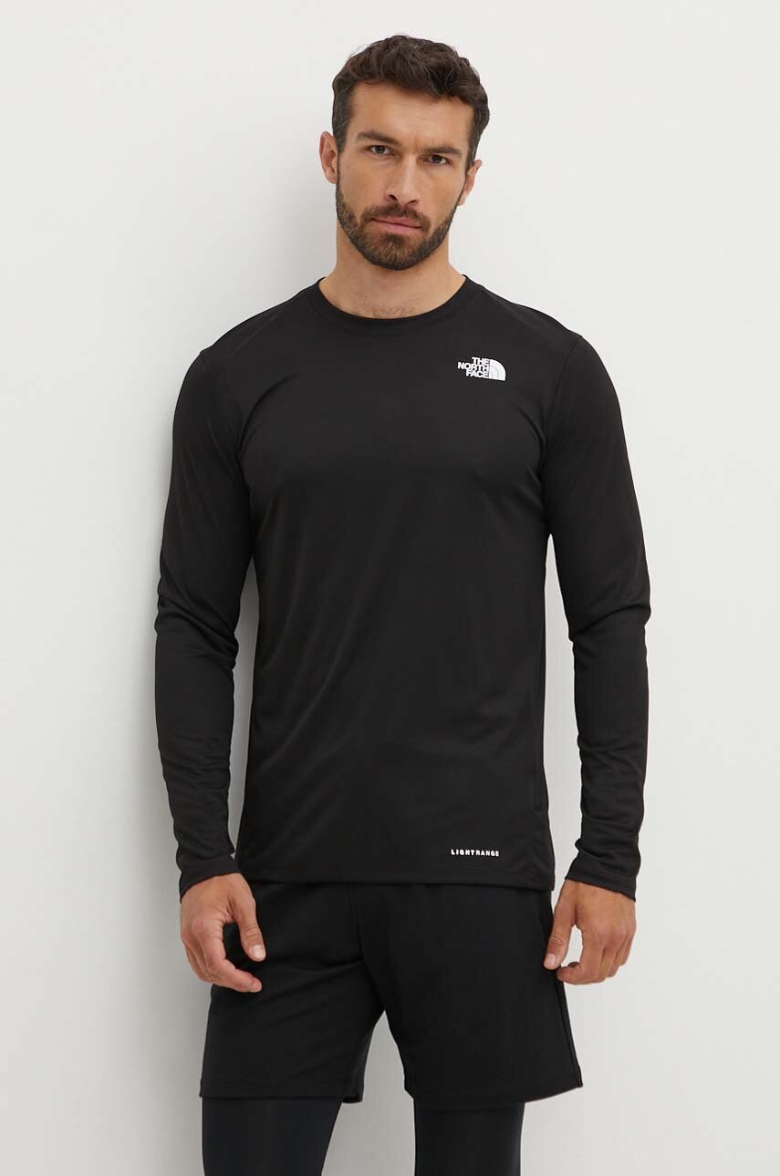 Αθλητικό μακρυμάνικο The North Face Shadow χρώμα: μαύρο, NF0A87TVJK31