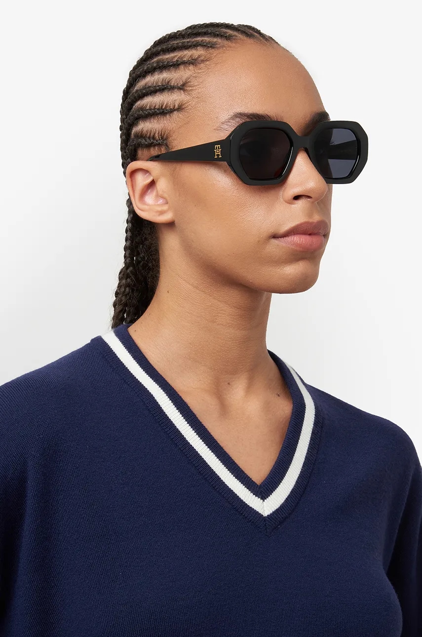 Γυαλιά ηλίου Tommy Hilfiger χρώμα: μαύρο, TH 2155/S
