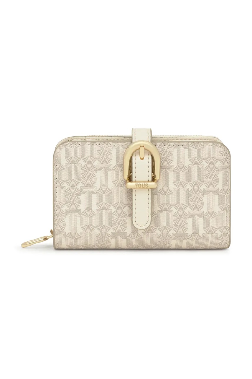 Πορτοφόλι Tous BUCKLES SILHOUETTE χρώμα: μπεζ, 2002204901