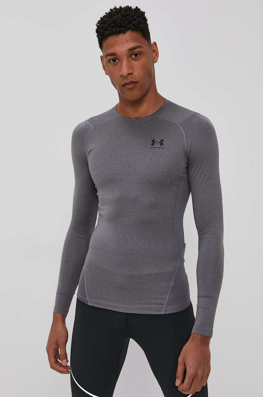 Μακρυμάνικο προπόνησης Under Armour χρώμα: γκρι