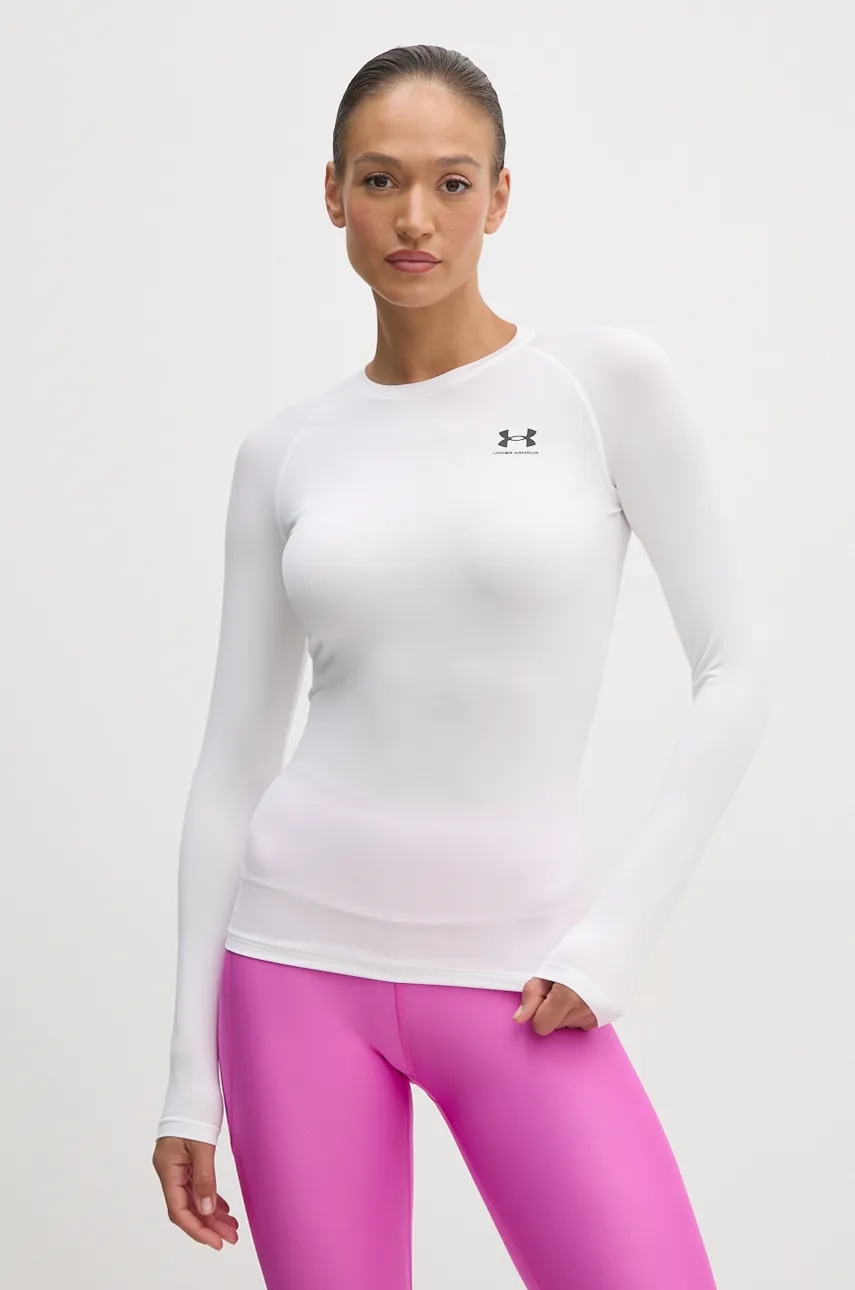 Μακρυμάνικο προπόνησης Under Armour HG Authentics Compression χρώμα: άσπρο, 1365459