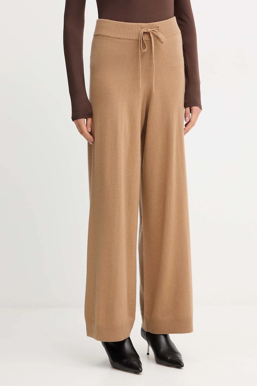 Μάλλινα παντελόνια Weekend Max Mara JOSEF χρώμα: πράσινο, 2525336012600