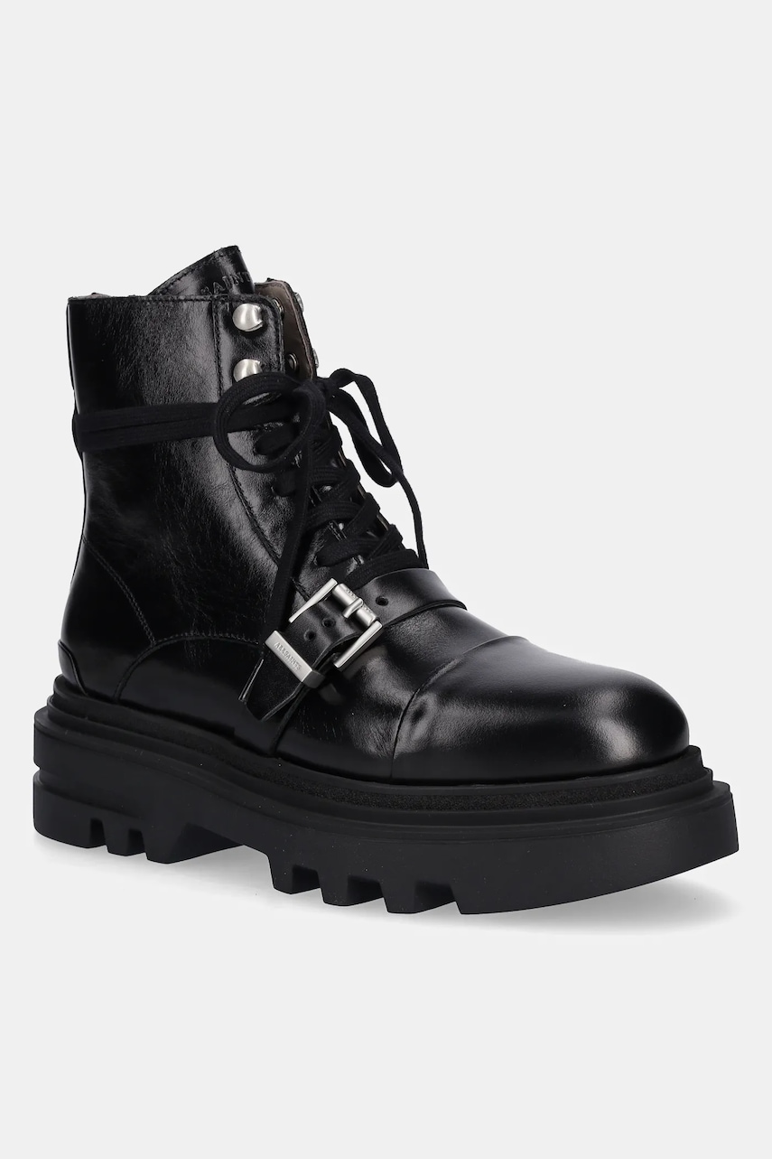 Δερμάτινα workers AllSaints ASTRID BOOT χρώμα: μαύρο, W029FC