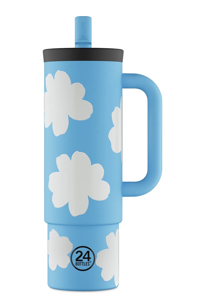 Ισοθερμική κούπα 24bottles Straw 800ml Blue χρώμα: μπλε, Straw.800.Blue