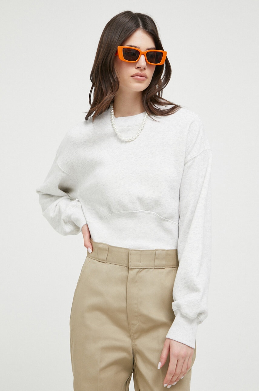 Μπλούζα Abercrombie & Fitch χρώμα: γκρι